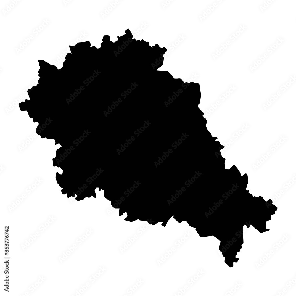 Kursk Oblast map, administrative division of Russia. Vector illustration. Kursk Oblast map, administrative division of Russia. Vector illustration.