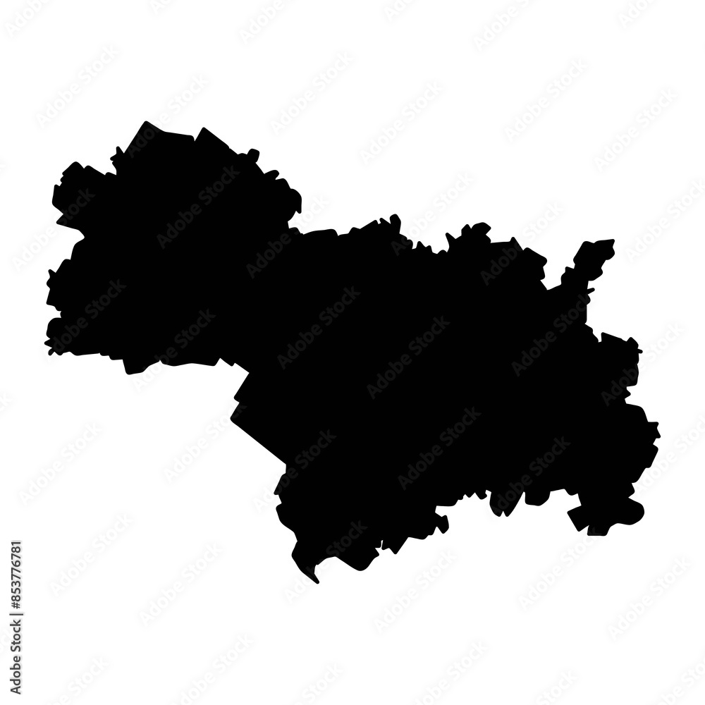 Ivanovo Oblast map, administrative division of Russia. Vector illustration. Ivanovo Oblast map, administrative division of Russia. Vector illustration.