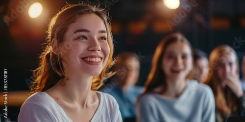 Teilnehmerin eines Schauspielkurses