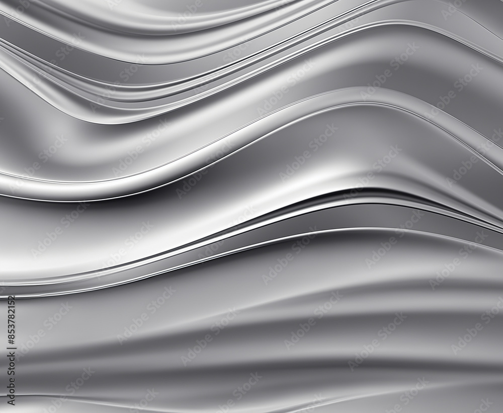 Silver metal background, GenerativeAI. Grey fabric wallpaper
