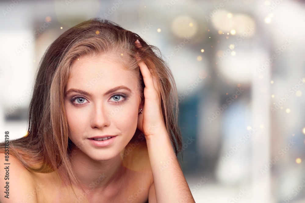 Portrait of a beautiful happy young woman Portrait of a beautiful happy young woman