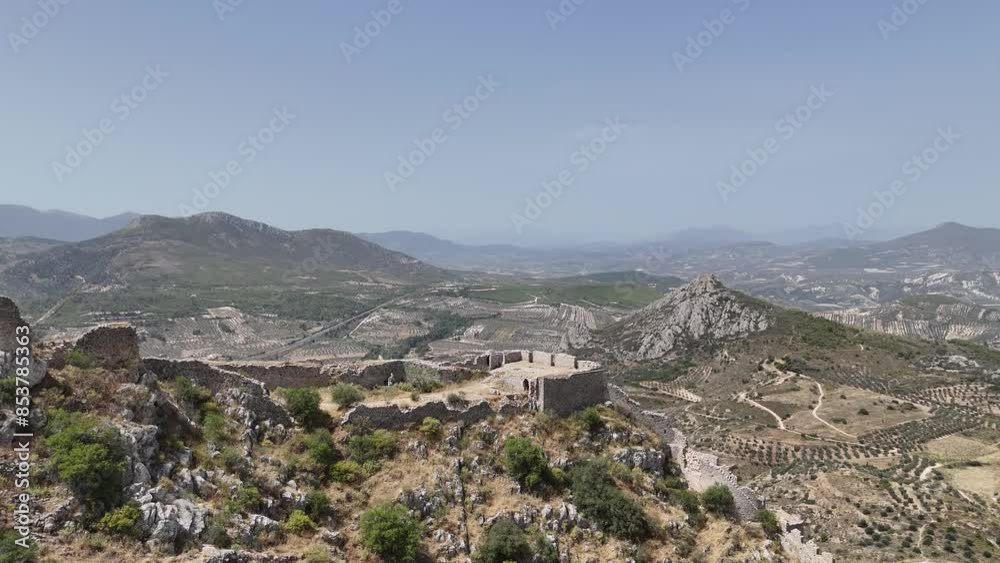 Acrocorinth fortress, Upper Corinth, the acropolis of ancient Corinth Peloponnese, Greece Acrocorinth fortress, Upper Corinth, the acropolis of ancient Corinth Peloponnese, Greece