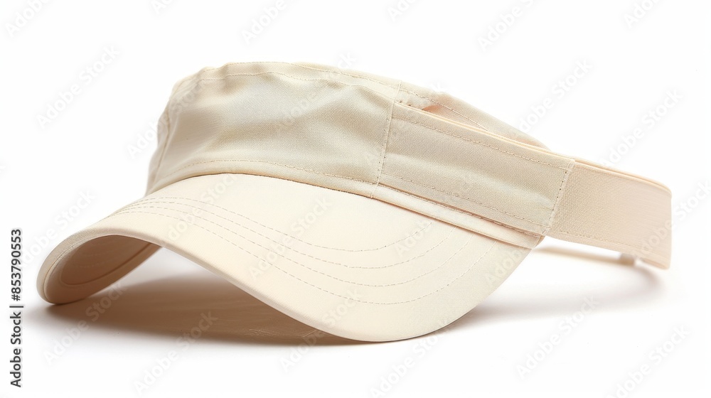 Beige Sport Visor Cap, Generative AI Beige Sport Visor Cap, Generative AI