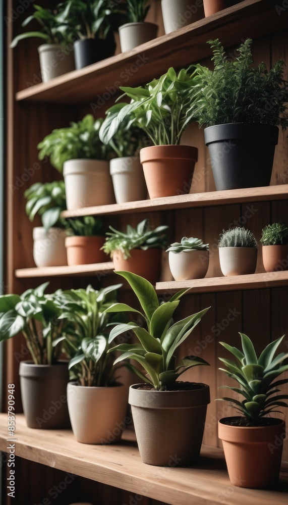 An inviting room transformed into a green oasis with diverse plants in terracotta pots, bathed in gentle natural light An inviting room transformed into a green oasis with diverse plants in terracotta pots, bathed in gentle natural light