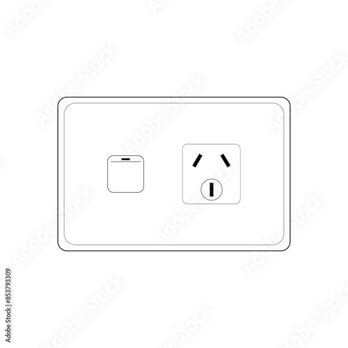 Power plug Socket Outlet type I with switch