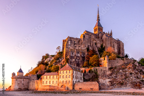 Magnificient Mont Saint Michel with stunning light