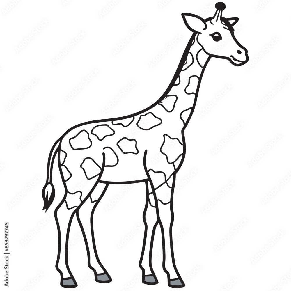 Fototapeta premium giraffe vector illustration