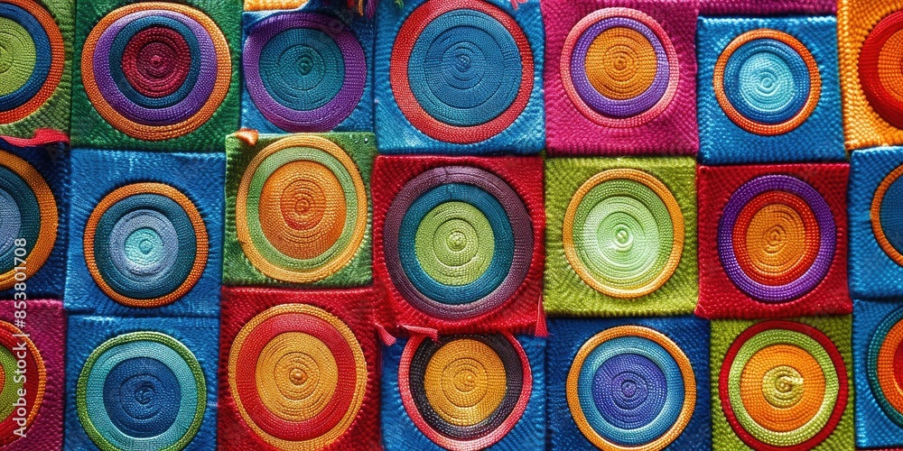 Vibrant Geometric Shapes Pattern Vibrant Geometric Shapes Pattern
