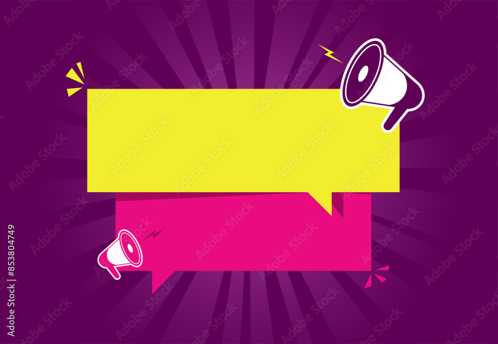 Latest news modern poster with loudspeaker Latest news modern poster with loudspeaker