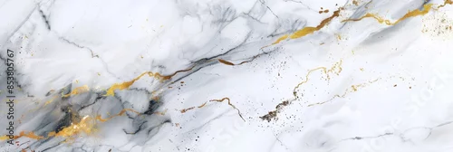 Panel kuchenny z motywem Luxurious white and gold Marble granite texture, Marble stone background. Abstract surface design