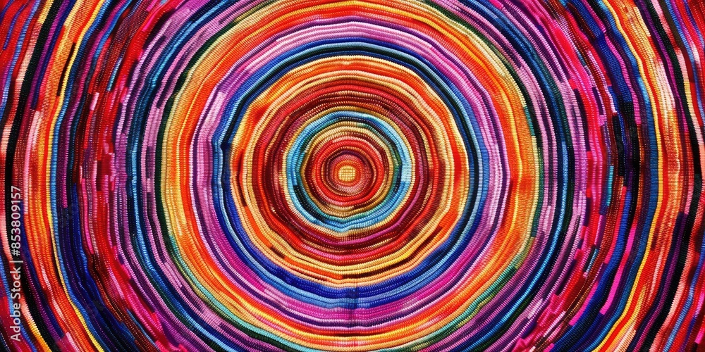 Vibrant Yarn Circles Pattern Vibrant Yarn Circles Pattern
