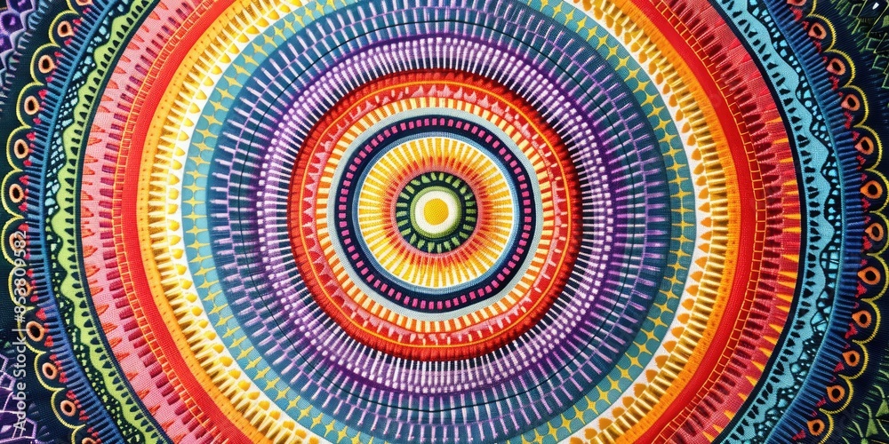 Vibrant Yarn Circles Pattern Vibrant Yarn Circles Pattern