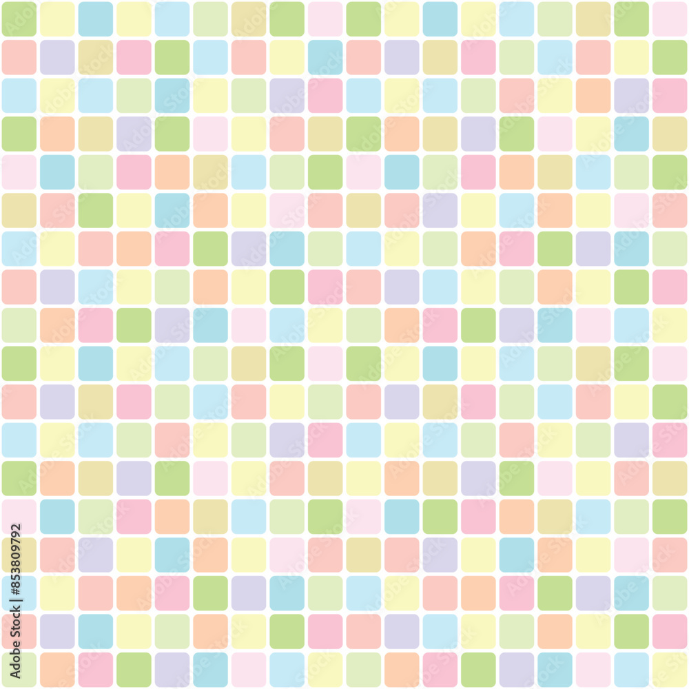 mosaic of rounded square tiles illustration, color seamless repeatable pattern texture background mosaic of rounded square tiles illustration, color seamless repeatable pattern texture background