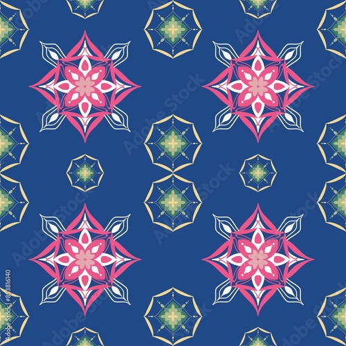 seamless pattern with flowers
