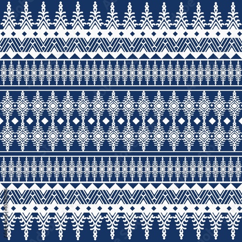 Ethnic abstract ikat art. Aztec ornament print. geometric ethnic pattern seamless color oriental. Design for background ,curtain, carpet, wallpaper, clothing, wrapping, Batik, vector illustration.