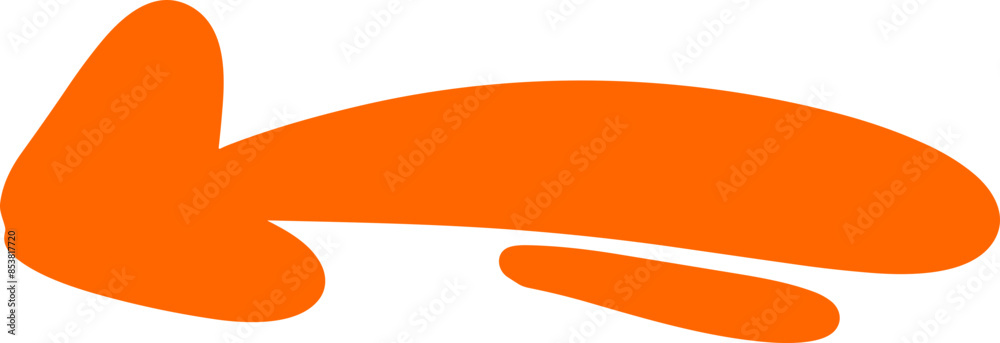 Obraz premium Handmade doodle arrow