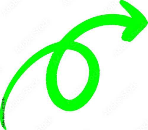 Handmade doodle arrow