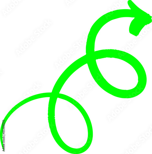 Handmade doodle arrow