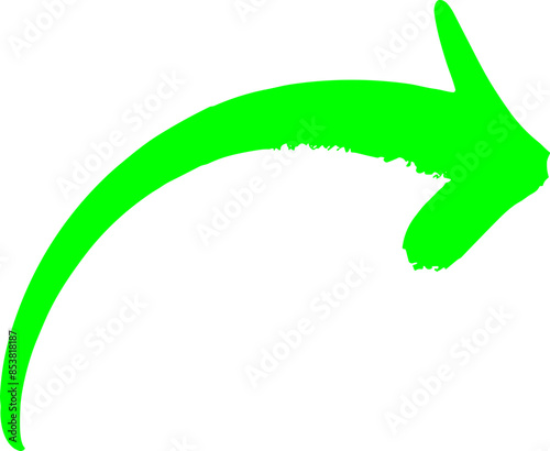 Handmade doodle arrow