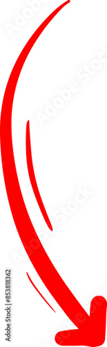 Handmade doodle arrow