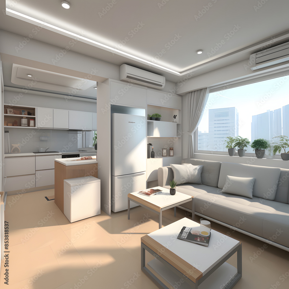 Fototapeta premium living room interior