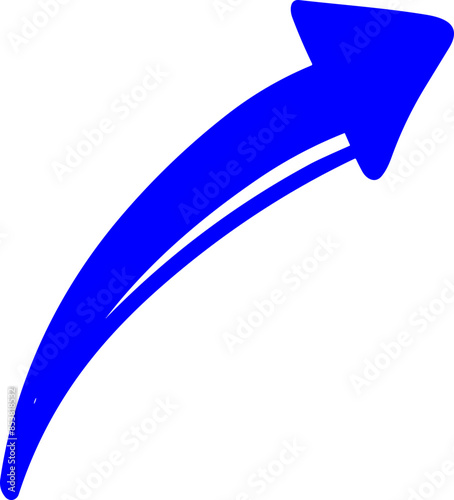 Handmade doodle arrow