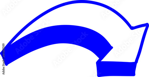 Handmade doodle arrow
