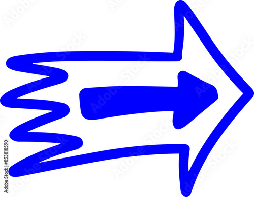Handmade doodle arrow