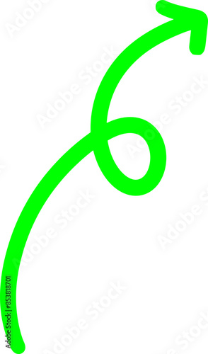 Handmade doodle arrow