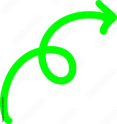 Handmade doodle arrow