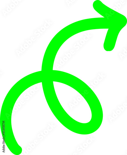 Handmade doodle arrow