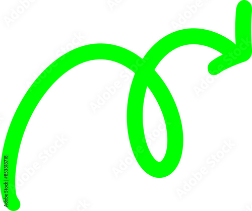 Handmade doodle arrow
