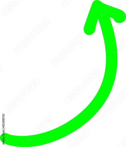 Handmade doodle arrow