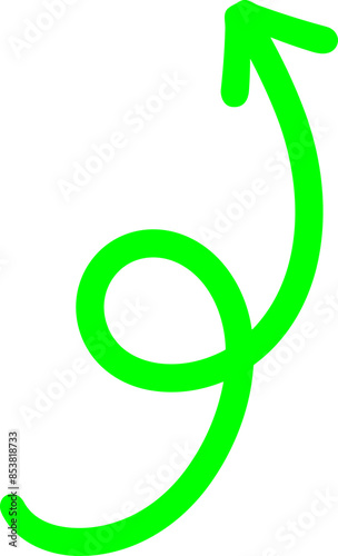 Handmade doodle arrow
