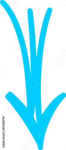Handmade doodle arrow