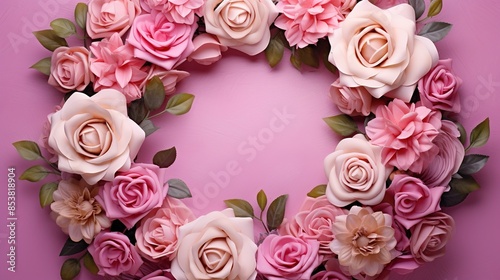 pink roses frame © urwa