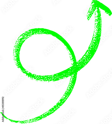 Handmade doodle arrow