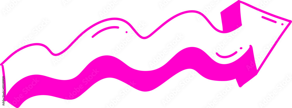 Handmade doodle arrow Handmade doodle arrow