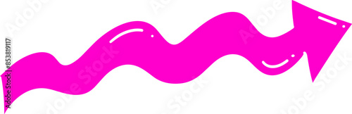 Handmade doodle arrow