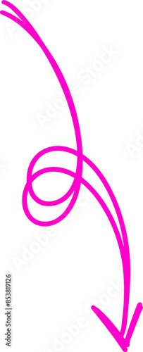 Handmade doodle arrow
