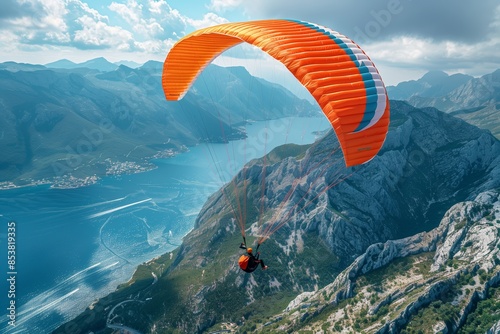 Paragliding Adventure Over Mountains