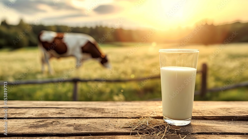 A cup of milk. selective focus. Generative AI, A cup of milk. selective focus. Generative AI,