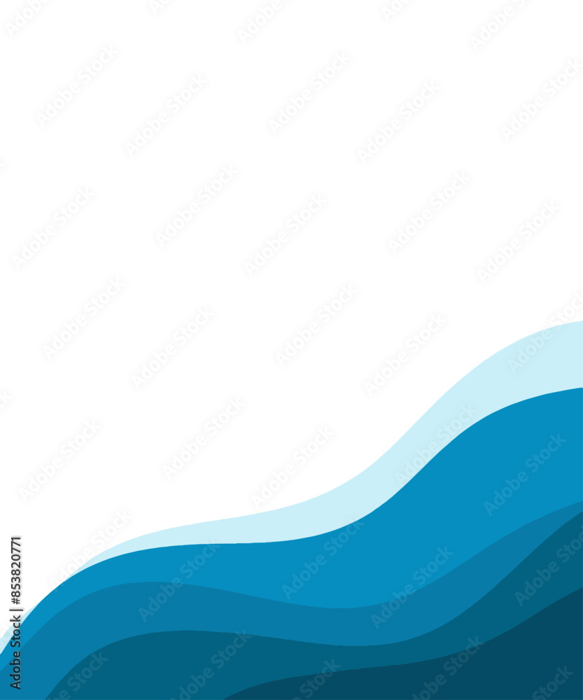 Abstract vector background with waves, lines and smooth transitions of blue, emerald and white colors. Abstract vector background with waves, lines and smooth transitions of blue, emerald and white colors.
