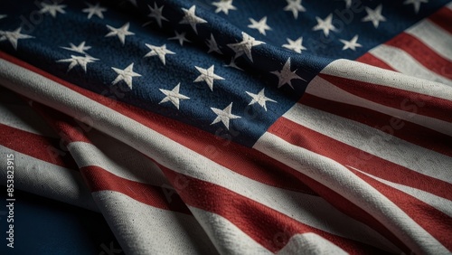 Stars & Stripes Shine: Classic American Flag Background