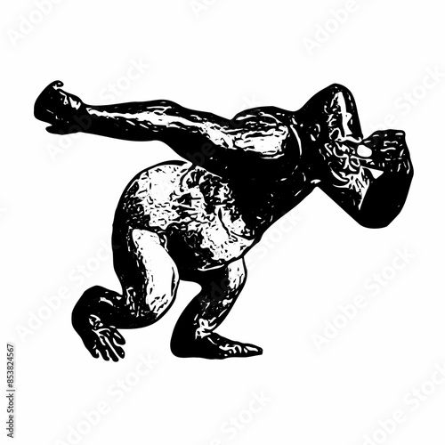 Gorilla kong silhouette vektor 