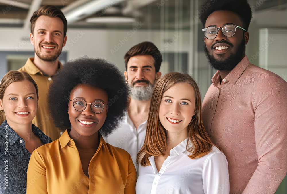 Group portrait of smiling business people Group portrait of smiling business people