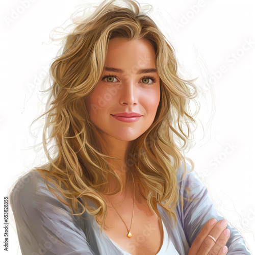 Frau blond