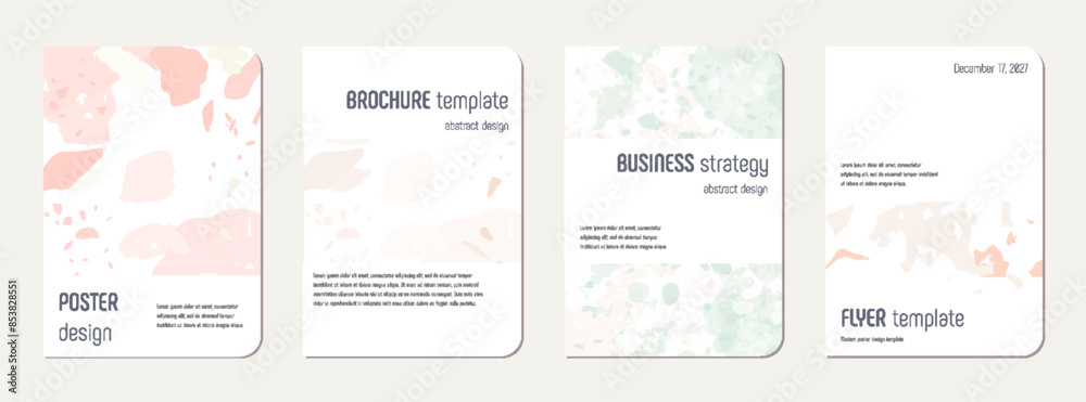 Notebook cover design. Terrazzo abstract Notebook cover design. Terrazzo abstract
