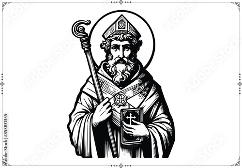 Saint Augustine - Vector Illustration