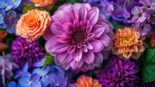 set of flowers HD 8K wallpaper Stock Photographic Image 